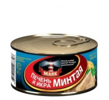 Минтай бауыры мен уылдырығы 125гр