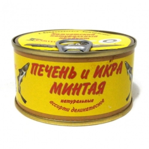 Минтай бауыры мен уылдырығы (деликатес ассорти) 120г «КАЙТЕС» – Астанада сатып алу | КАЙТЕС