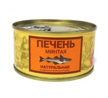 Печень минтая натуральная 185г Камчаттралфлот