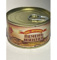 Табиғи минтай бауыры «Янтарное» уылдырық банкасы 120г