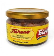 Қиыр шығыс треска бауыры 230г «Беринг»