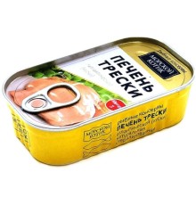 Табиғи треска бауыры 115гр «Морской Котик»