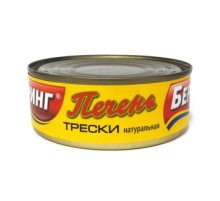 Табиғи треска бауыры 230г «Беринг» Табиғи треска бауыры 230г «Беринг»