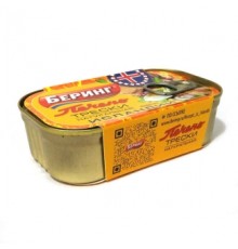 Исландия рецепті бойынша табиғи треска бауыры 120г «Беринг» Исландия рецепті бойынша табиғи треска бауыры 120г «Беринг»