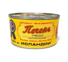 Исландия рецепті бойынша табиғи треска бауыры 190г «Беринг»