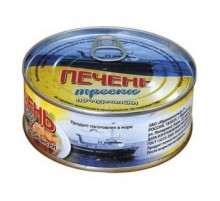 Мурманск стиліндегі треска бауыры 220г