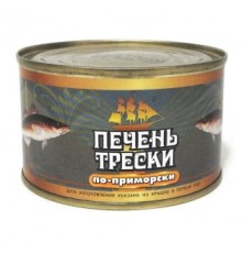 Мурманск стиліндегі треска бауыры 220г