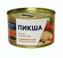 Томат соусындағы табиғи пикша «Морской Котик» 200г Томат соусындағы табиғи пикша «Морской Котик» 200г