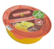 Сиыр еті, кептірілген нан және соус қосылған картоп езбесі «КАРТОШЕЧКА»