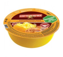 Тауық еті, кептірілген нан және соус қосылған картоп езбесі «КАРТОШЕЧКА»