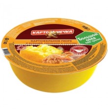 Тауық еті, кептірілген нан және соус қосылған картоп езбесі «КАРТОШЕЧКА»