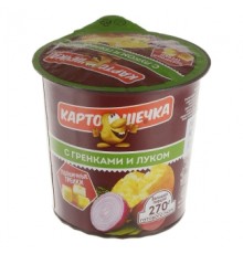 Пияз және кептірілген нан қосылған картоп езбесі «КАРТОШЕЧКА»