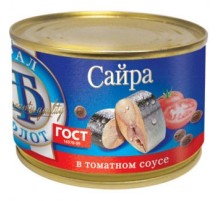 Сайра в томатном соусе