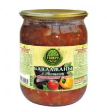 Томат соусындағы көкөністермен баклажан салаты  Томат соусындағы көкөністермен баклажан салаты