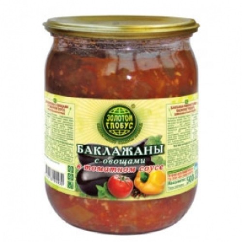 Томат соусындағы көкөністермен баклажан салаты Золотой Глобус – Жеміс-көкөніс консервілері Алматыда сатып алу | Золотой Глобус Томат соусындағы көкөністермен баклажан салаты Золотой Глобус – Қарағандыда сатып алу | Золотой Глобус