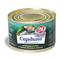 Май қосылған табиғи атлантикалық сардина «РосКон»