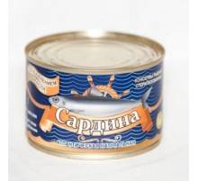 Май қосылған табиғи атлантикалық сардина 