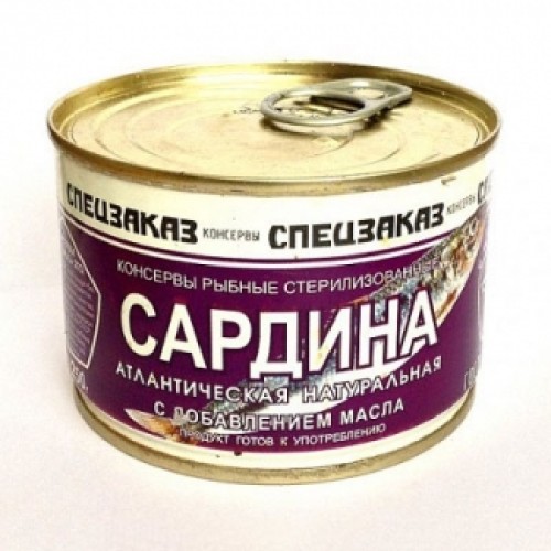 Май қосылған табиғи атлантикалық сардина Спецзаказ – Сардина Павлодарда сатып алу | Спецзаказ Май қосылған табиғи атлантикалық сардина Спецзаказ – Бішкекте сатып алу | Спецзаказ