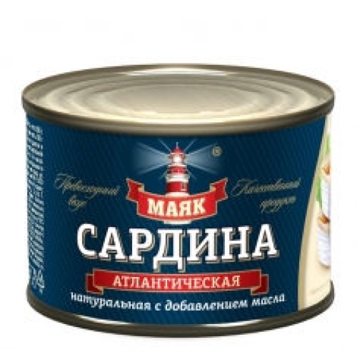 Май қосылған табиғи атлантикалық сардина – Шымкентте сатып алу |