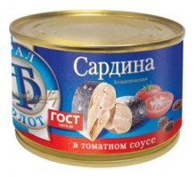 Томат соусындағы атлантикалық сардина