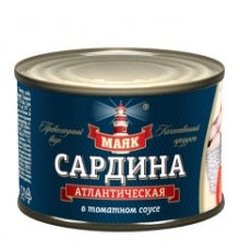 Томат соусындағы атлантикалық сардина 