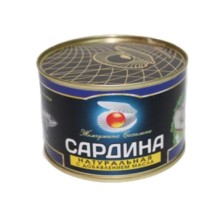 Май қосылған табиғи сардина 245гр «Жемчужина Сахалина»