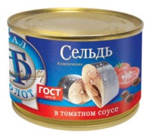 Томат соусындағы атлантикалық майшабақ