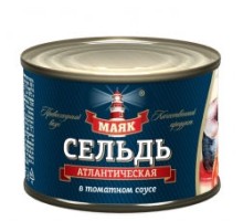 Томат соусындағы атлантикалық майшабақ