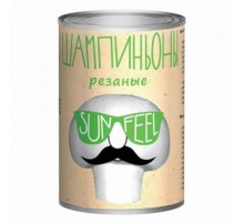 Кесілген шампиньондар 425мл SunFeel