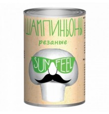Кесілген шампиньондар 425мл SunFeel