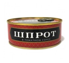 Томат соусындағы шпрот 240г «За Родину» Томат соусындағы шпрот 240г «За Родину»