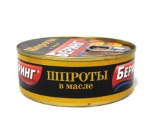 Майдағы шпроттар 240г «Беринг»