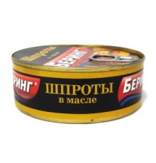 Майдағы шпроттар 240г «Беринг»