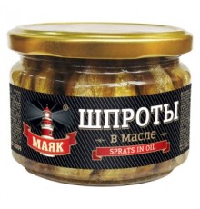 Майдағы шпроттар 250гр «Маяк» Майдағы шпроттар 250гр «Маяк»