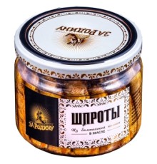 Майдағы шпроттар 270гр «За Родину» Майдағы шпроттар 270гр «За Родину»