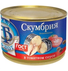 Томат соусындағы атлантикалық скумбрия Томат соусындағы атлантикалық скумбрия