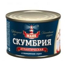 Томат соусындағы атлантикалық скумбрия