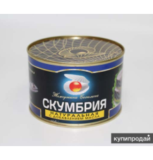Май қосылған табиғи скумбрия 245гр «Жемчужина Сахалина»