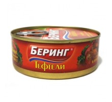 Тефтели рыбные с овощным гарниром в томатном соусе Беринг