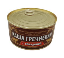 Сиыр еті қосылған қарақұмық ботқасы ГОСТ 340 г | Орелпродукт