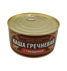 Сиыр еті қосылған қарақұмық ботқасы ГОСТ 340 г | Орелпродукт