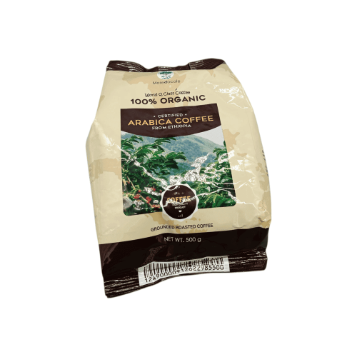 Ұнтақталған Moredocofe кофесі 100% Органикалық (Эфиопия) 500 г