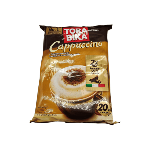 Torabika Cappuccino шоколад үгіндісімен 20 дана х 25.5 г кофесі