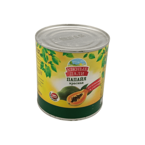 Консервированная красная папайя "Южные дали" 425г, готовая к употреблению, для алматинских гурманов.
