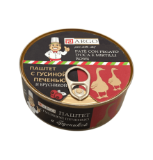 Паштет с гусиной печенью и брусникой 90 г | ARGO