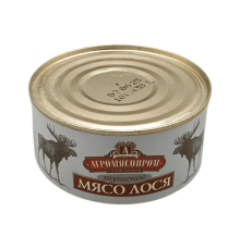 Мясо лося тушеное 325 г | Агромясопром