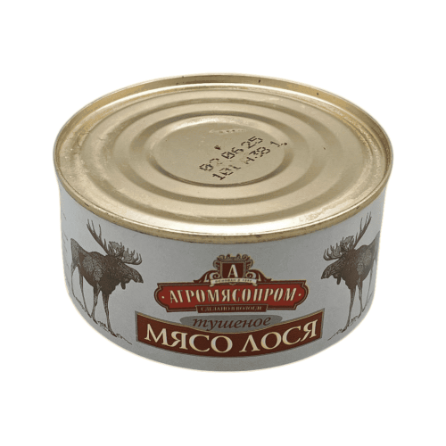 Агромясопромнан бұғы етінен жасалған бұқтырма 325 г – ыңғайлы қаптамадағы табиғи өнім.