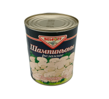 Шампиньоны резаные 850мл | DELCOFF
