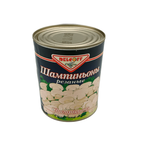 Шампиньоны резаные 850мл DELCOFF – купить в Бишкеке | DELCOFF