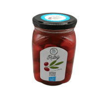 Оливки красные с косточкой Ruby 720 г | El Greko